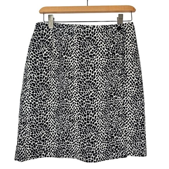 Liz Claiborne Lizsport Lined Animal Print Velour Wrap Short Skirt Women's Sz. 10 - Picture 7 of 11